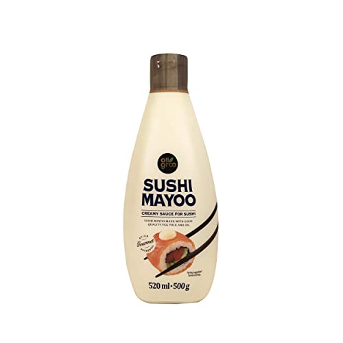 Allgroo Sushi Mayoo Sauce — Koreanische Mayonnaise für Sushi und andere Gerichte - Cremig-würzig - Vorteilspackung ,520 ml (3er Pack) von Allgroo