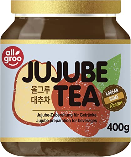 Allgroo Jujube Tee — Jujube Zubereitung für Tee oder als Brotaufstrich, vegan und glutenfrei (1 x 400 g) von Allgroo