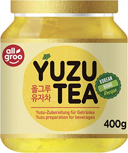 Allgroo Yuzu Tee — Yuzu Zubereitung für Tee oder als Brotaufstrich, vegan und glutenfrei (1 x 400 g) von Allgroo