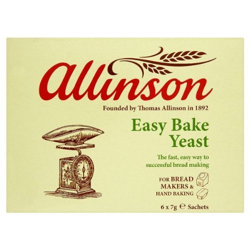 Allinson Einfach backen Hefe 6 X 7 G (Packung von 6) von Allinson