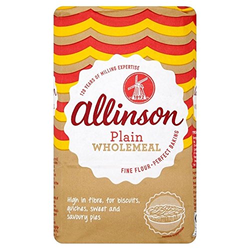 Allinson Vollkorn Plain Mehl (1 kg) - Packung mit 2 von Allinson