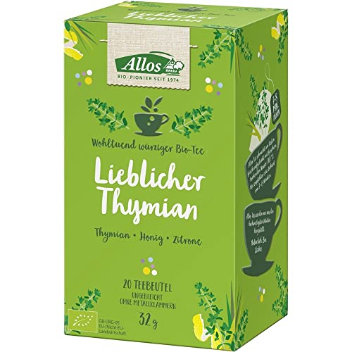 ALLOS Lieblicher Thymian, 20 Teebeutel, 32g (3er Pack) von Allos