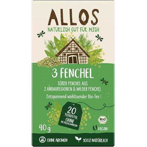Allos Kräutertee "3 Fenchel" im Beutel (40 g) - Bio von Allos
