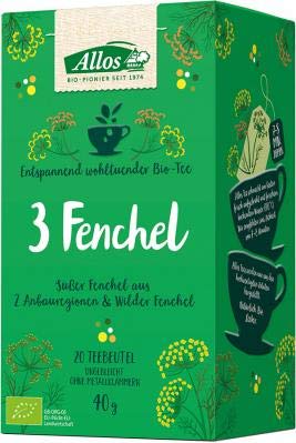 Allos Kräutertee "3 Fenchel" im Beutel (40 g) - Bio Allos Kräutertee "3 Fenchel" im Beutel (40 g) - Bio von Allos