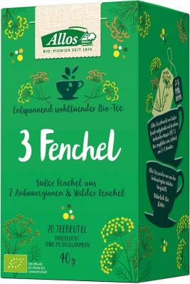 Allos Kräutertee "3 Fenchel" im Beutel (40 g) - Bio von Allos