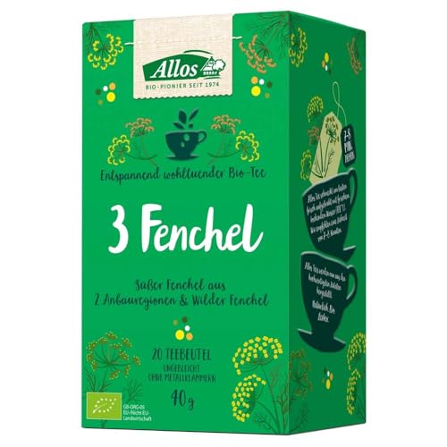 Allos - 3 Fenchel Tee bio - 40 g - 4er Pack von Allos