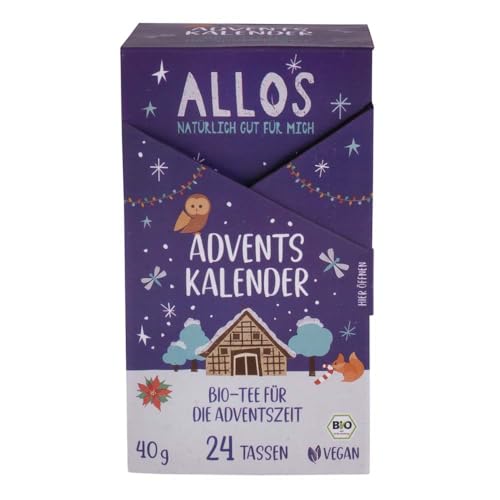 Allos Adventskalender, 24 Teebeutel, 40g (12) von Allos