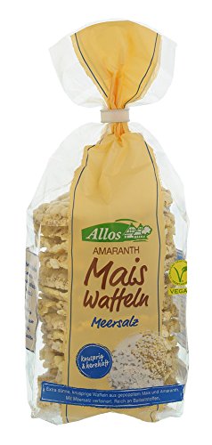 Allos Amaranth-Mais-Waffeln mit Meersalz (100 g) - Bio von Allos