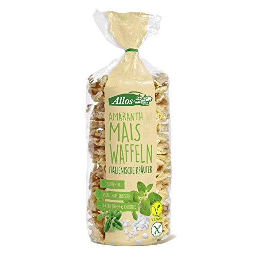 Allos Amaranth Maiswaffeln italienische Kräuter, 100 g von Allos