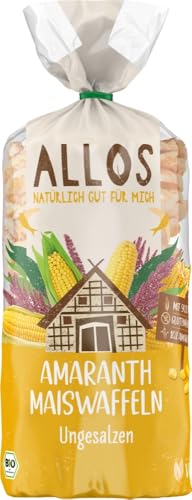 Allos Bio Amaranth Maiswaffeln Ungesalzen (6 x 100 gr) von Allos