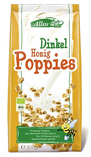 Allos Dinkel-Honig-Poppies, 300 g Allos Dinkel-Honig-Poppies, 300 g von Allos