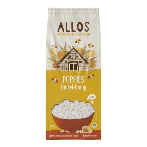 Allos Bio Poppies Dinkel-Honig (6 x 300 gr) von Allos