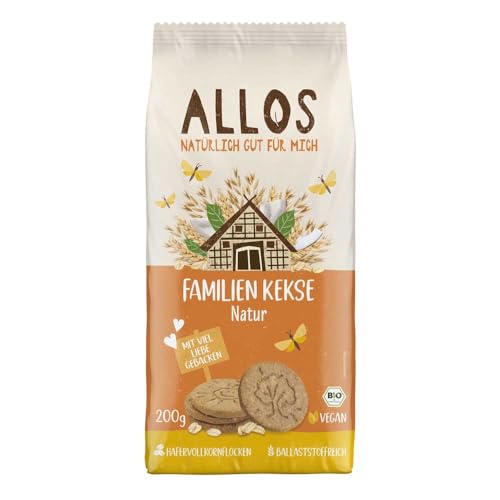 Allos Bio Familienkekse Natur (2 x 200 gr) von Allos