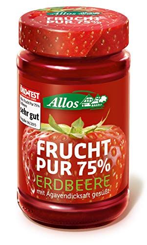 Allos Bio Frucht Pur 75% Erdbeere (2 x 250 gr) von Allos
