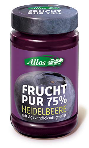 Allos Bio Frucht Pur 75% Heidelbeere (2 x 250 gr) von Allos
