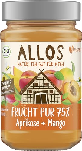 Allos Bio Frucht Pur 75% Aprikose Mango (2 x 250 gr) von Allos