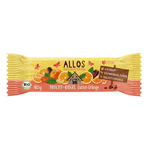 Allos Bio Frucht-Riegel Dattel Orange (1 x 40 gr) von Allos