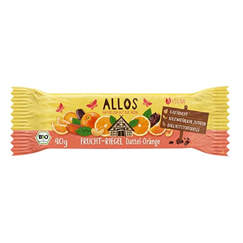 Allos Bio Frucht-Riegel Dattel Orange (1 x 40 gr) von Allos