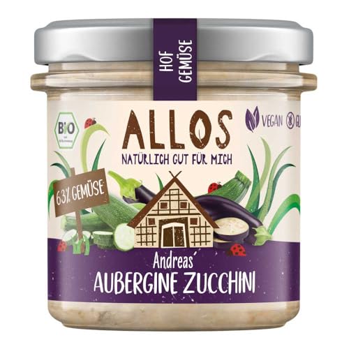 Allos Bio Hof Gemüse Andreas Aubergine Zucchini (2 x 135 gr) von Allos