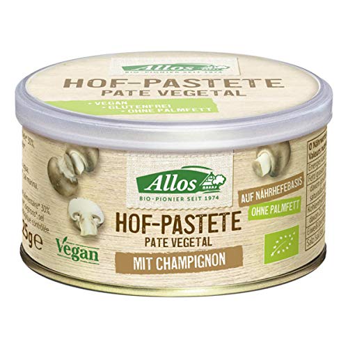 Allos Bio Hof-Pastete mit Champignons (2 x 125 gr) von Allos