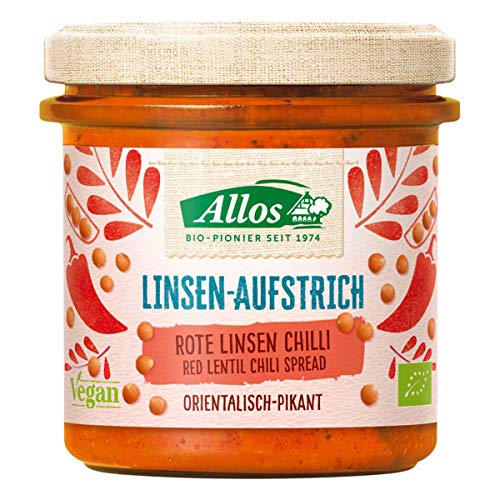 Allos Bio Linsen Aufstrich Rote Linse Chili (2 x 140 gr) von Allos