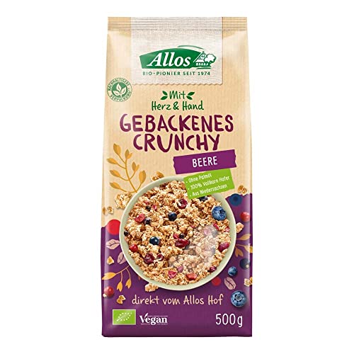 Allos Bio Mit Herz & Hand Gebackenes Crunchy Beere (2 x 500 gr) von Allos