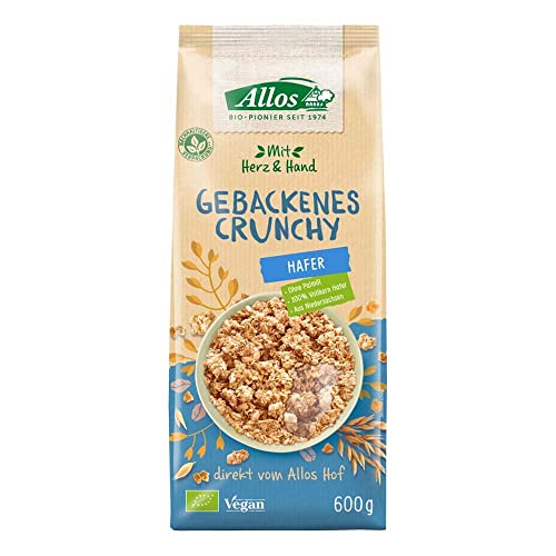 Allos Bio Mit Herz & Hand Gebackenes Crunchy Hafer (2 x 600 gr) von Allos