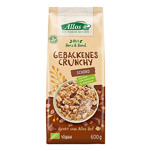 Allos Bio Mit Herz & Hand Gebackenes Crunchy Schoko (1 x 600 gr) von Allos