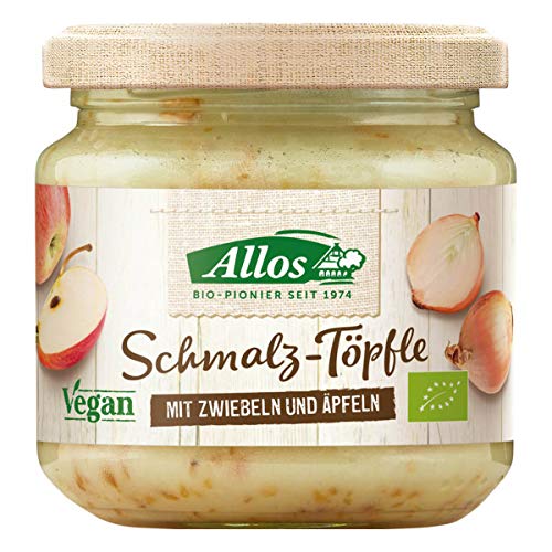 Allos Bio Schmalz-Töpfle mit Zwiebeln und Äpfeln (2 x 150 gr) von Allos