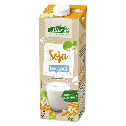 Allos Bio Soja Drink ungesüßt 12er Pack (12 x 1 L) von Allos
