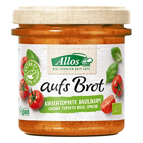 Allos Bio aufs Brot Kirschtomate Basilikum (6 x 140 gr) von Allos
