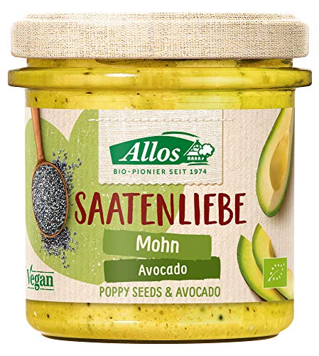 Allos Brotaufstrich "Saatenliebe" mit Avocado & Mohn (135 g) - Bio von Allos
