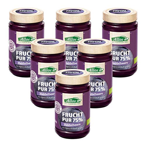 Allos Bio Frucht Pur 75% Heidelbeere (6 x 250 gr) Allos Bio Frucht Pur 75% Heidelbeere (6 x 250 gr) von Allos