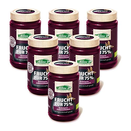 Allos Bio Frucht Pur 75% Schwarze Johannisbeere (6 x 250 gr) Allos Bio Frucht Pur 75% Schwarze Johannisbeere (6 x 250 gr) von Allos