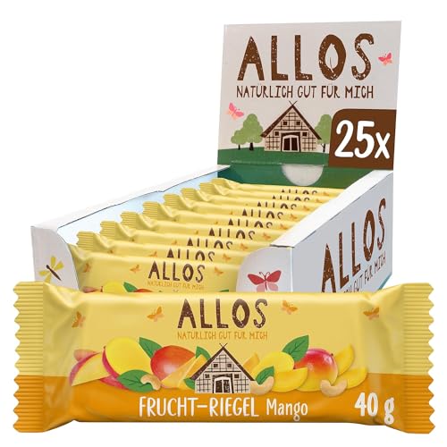 Allos Fruchtriegel Mango, Bio Riegel, Energieriegel, Sportriegel, Vegan, 25 x 40g Allos Fruchtriegel Mango, Bio Riegel, Energieriegel, Sportriegel, Vegan, 25 x 40g von Allos