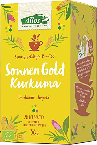 Allos Kräutertee "Sonnen Gold Kurkuma" im Beutel (36 g) - Bio von Allos