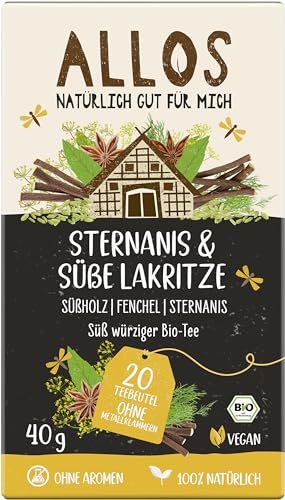 Allos Kräutertee "Sternanis & süße Lakritze" im Beutel (40 g) - Bio von Allos