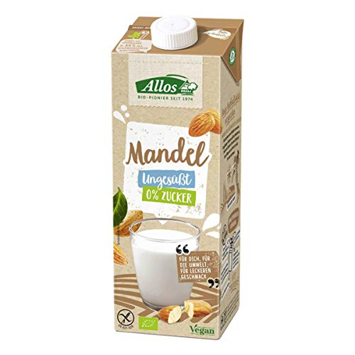 Allos - Mandel Drink naturell 0 % Zucker - 1 l - 6er Pack von Allos