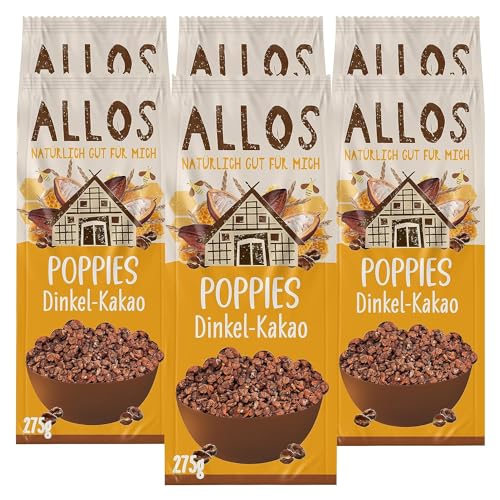 Allos *V* Dinkel-Kakao-Poppies, 6er Pack (6 x 275 g) von Allos