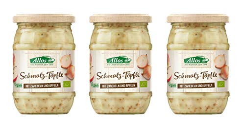 Allos Schmalz-Töpfle mit Zwiebeln und Äpfeln 3x250g von Allos