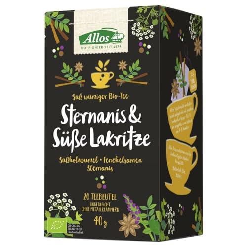 Allos - Sternanis und Süße Lakritze Tee - 40 g - 4er Pack von Allos