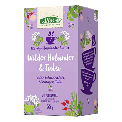 Allos - Wilder Holunder und Tulsi Tee - 35 g - 4er Pack von Allos