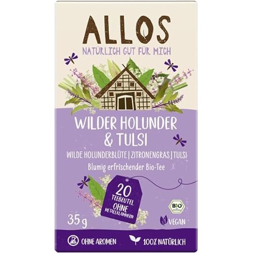 Allos Kräutertee "Wilder Holunder & Tulsi" im Beutel (35 g) - Bio von Allos