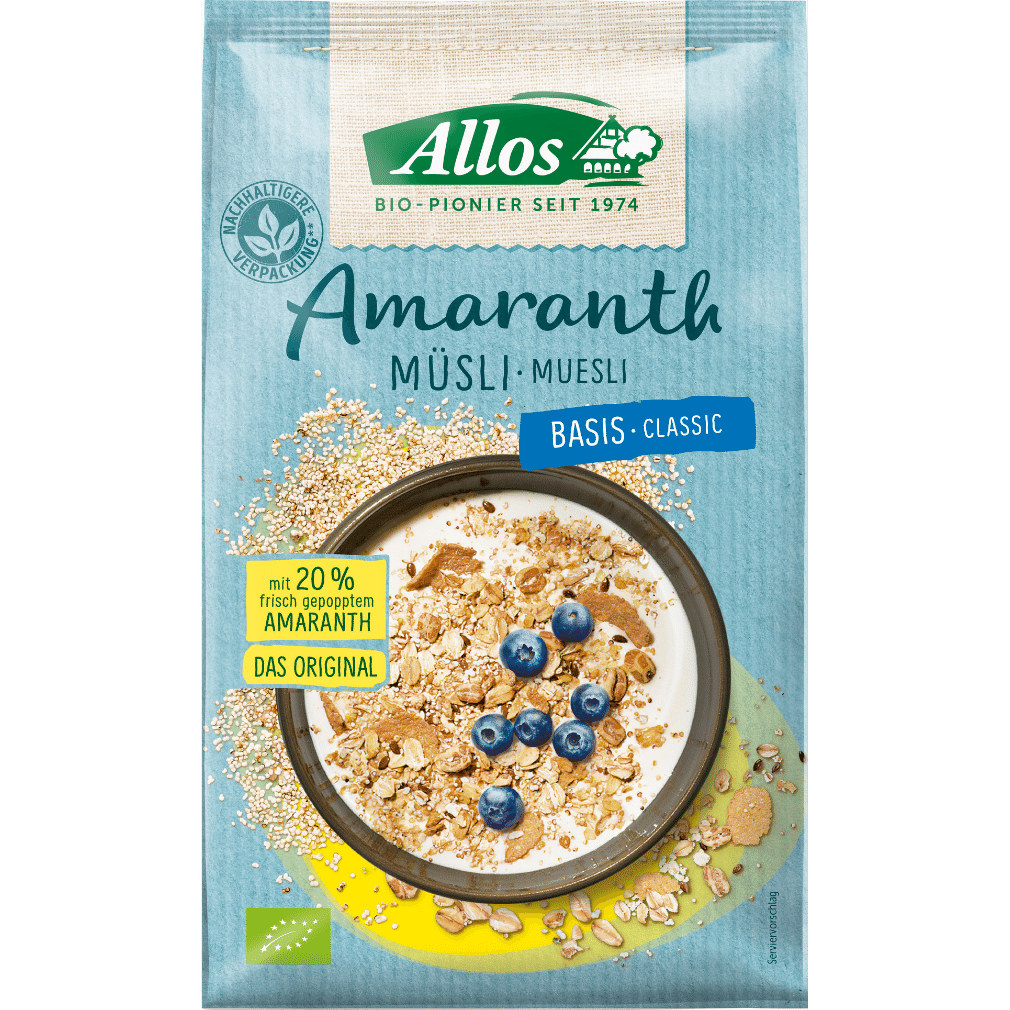 Bio Amaranth Basis Müsli Bio Amaranth Basis Müsli von Allos