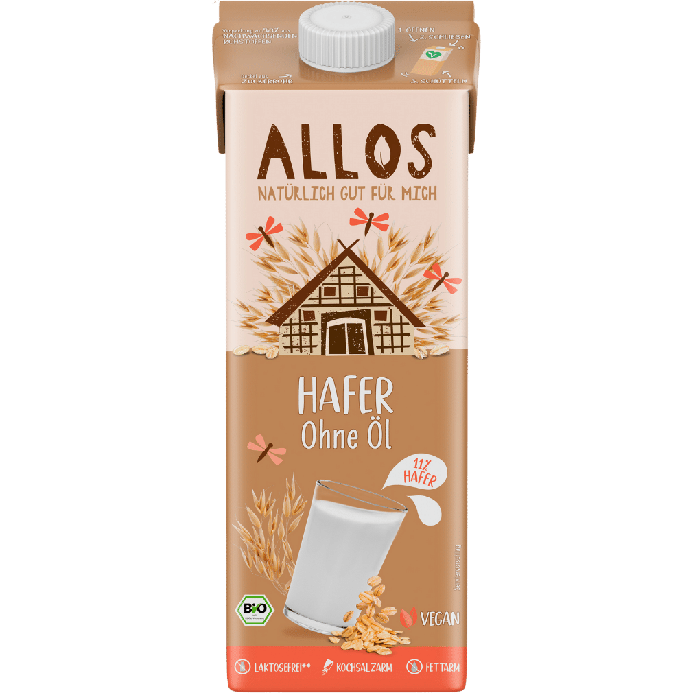 Bio Haferdrink fettarm Bio Haferdrink fettarm von Allos