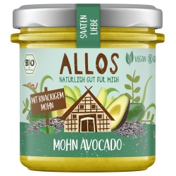 Brotaufstrich Saatenliebe mit Avocado & Mohn Brotaufstrich Saatenliebe mit Avocado & Mohn von Allos