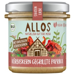 Brotaufstrich Saatenliebe mit Kürbiskernen & gegrillter Paprika von Allos