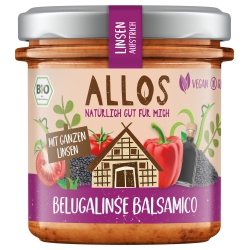 Brotaufstrich mit Belugalinsen & Balsamico von Allos