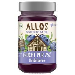 Heidelbeer-Fruchtaufstrich Frucht Pur Heidelbeer-Fruchtaufstrich Frucht Pur von Allos