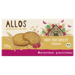 Keks-Duo mit Himbeercreme von Allos